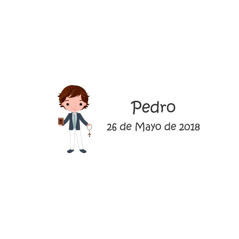 Lote de 44 Etiquetas Pegatinas Adhesivas Personalizadas Bodas, Comuniones