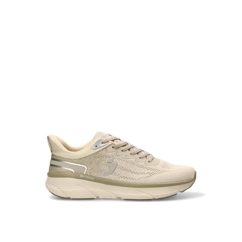 Zapatillas Running Athleisure - Hombre - Suela Plana - Modelo 637413 - Color Beige