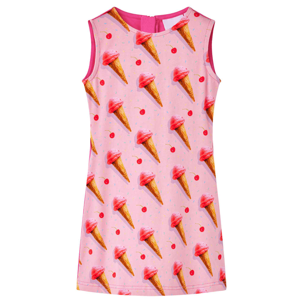 vidaXL Vestido infantil rosa brillante 128