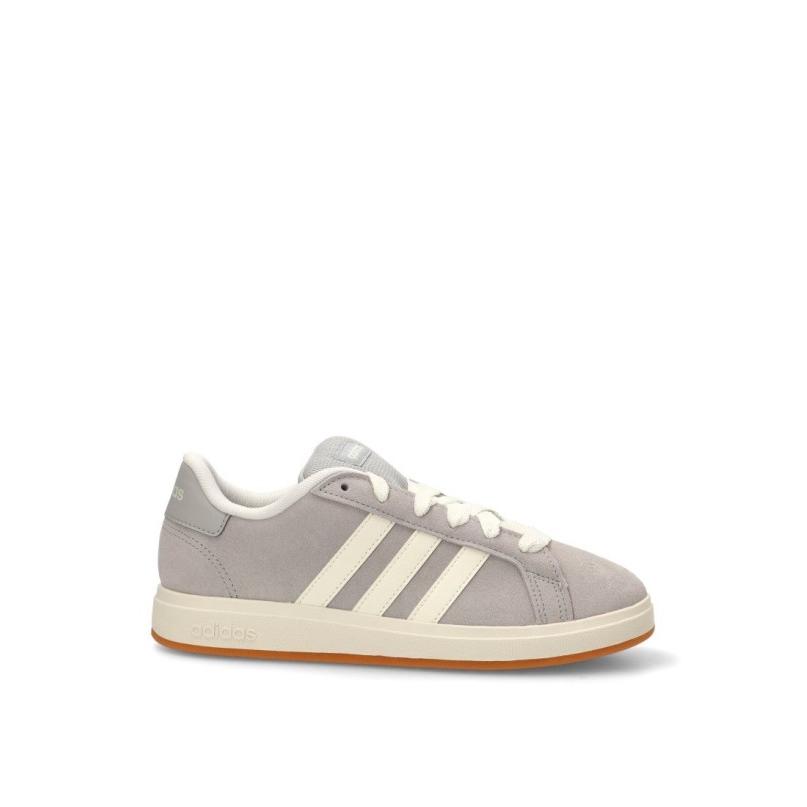 Zapatillas Casual Adidas - Mujer - Suela Plana - Modelo Jh6179 - Color Gris