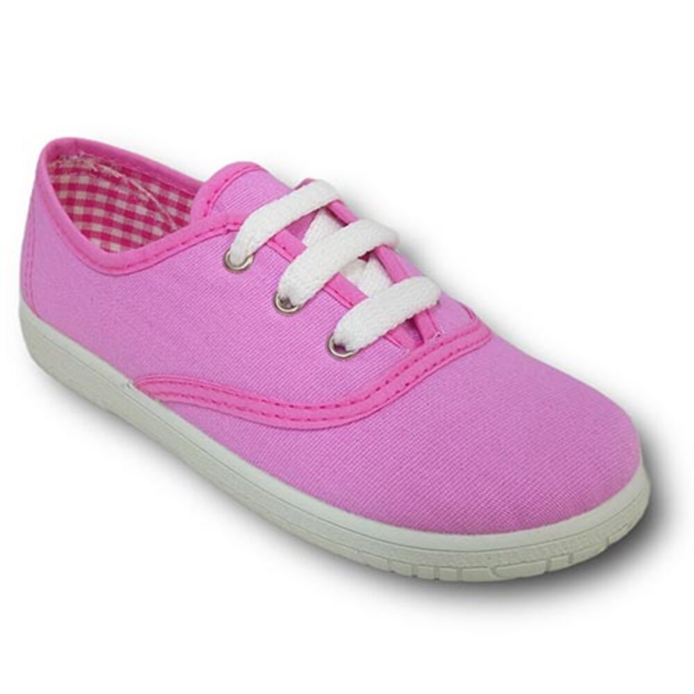 Vulpeques Zapatilla Lona Sneakers Niña 101-PCV FUXIA Zapatillas calzado niños Vulpeques Summer ROYALE CORDONETS