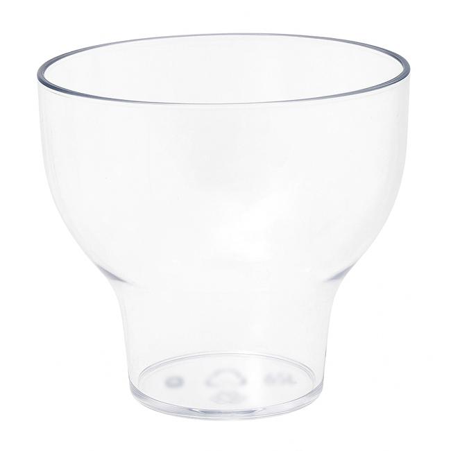 MONOUSO | Mini Bol Degustación Reutilizable PS Transparente "Tulip" 65ml (20 Uds)