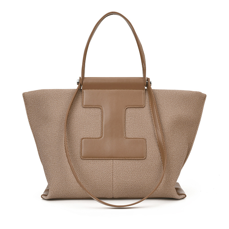 Bolso de mano informal de estilo coreano, bolso de mujer moderno y elegante, bolso tote sencillo y texturizado, bolso de hombro de gran capacidad para el día a día.