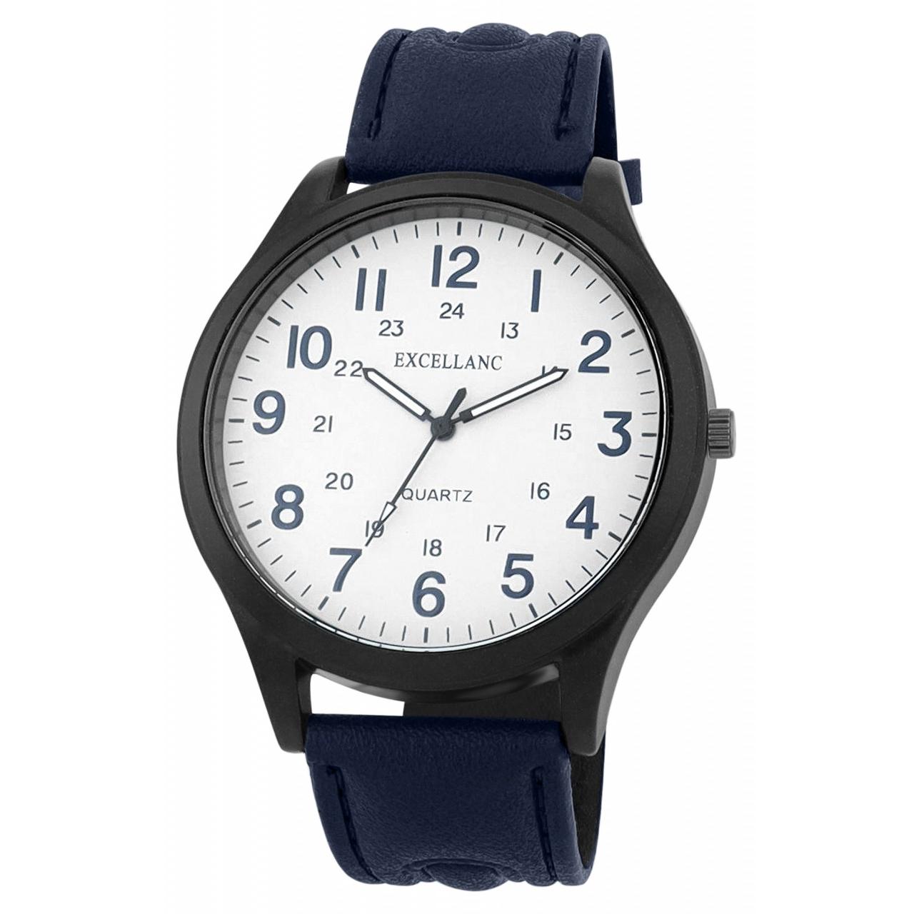 Reloj Excellanc® Hombre com Bracelete em Pele Sintética - 0249