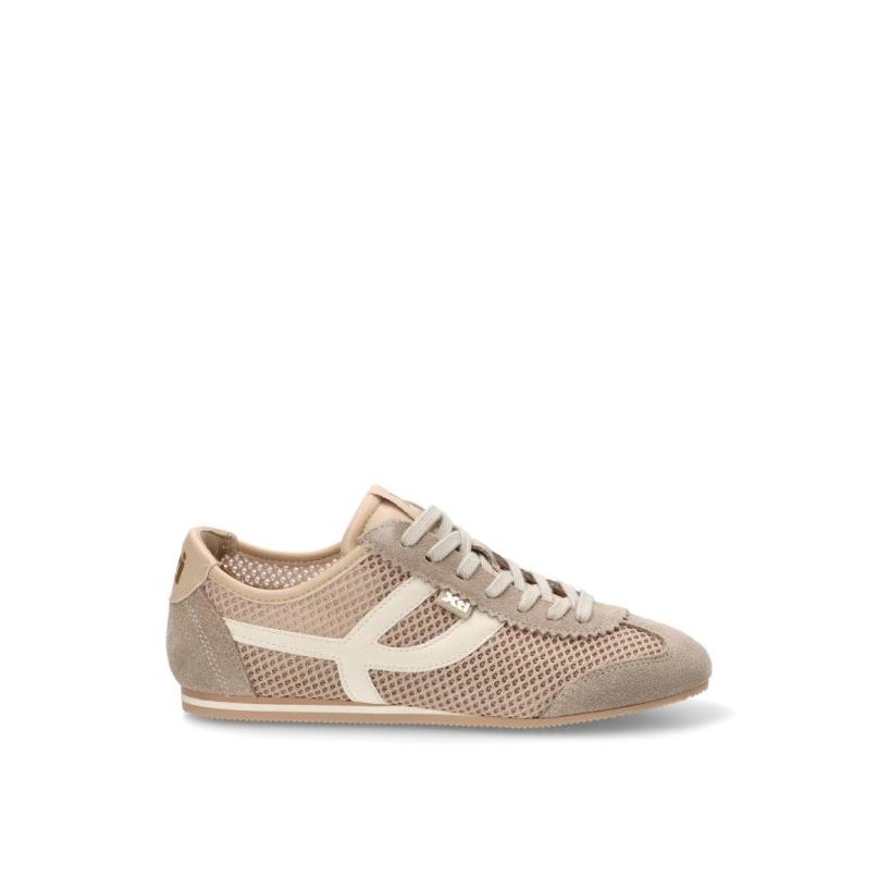 Zapatillas Casual Xti - Mujer - Suela Plana - Modelo 145229 - Color Beige