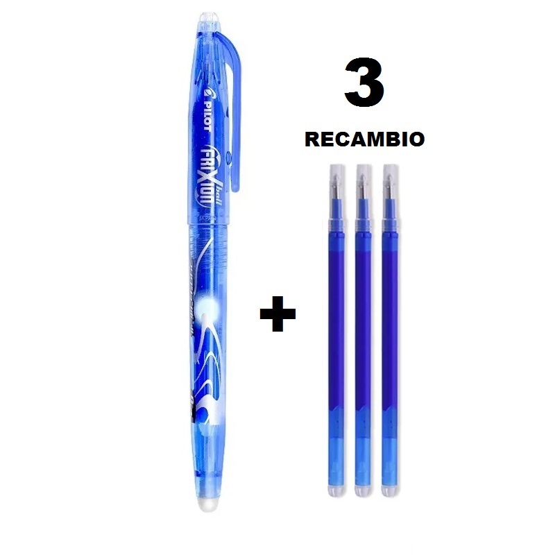 Pilot-bolígrafo original de Gel borrable varillas de recarga borrables tinta azul, negra y roja fespu shop