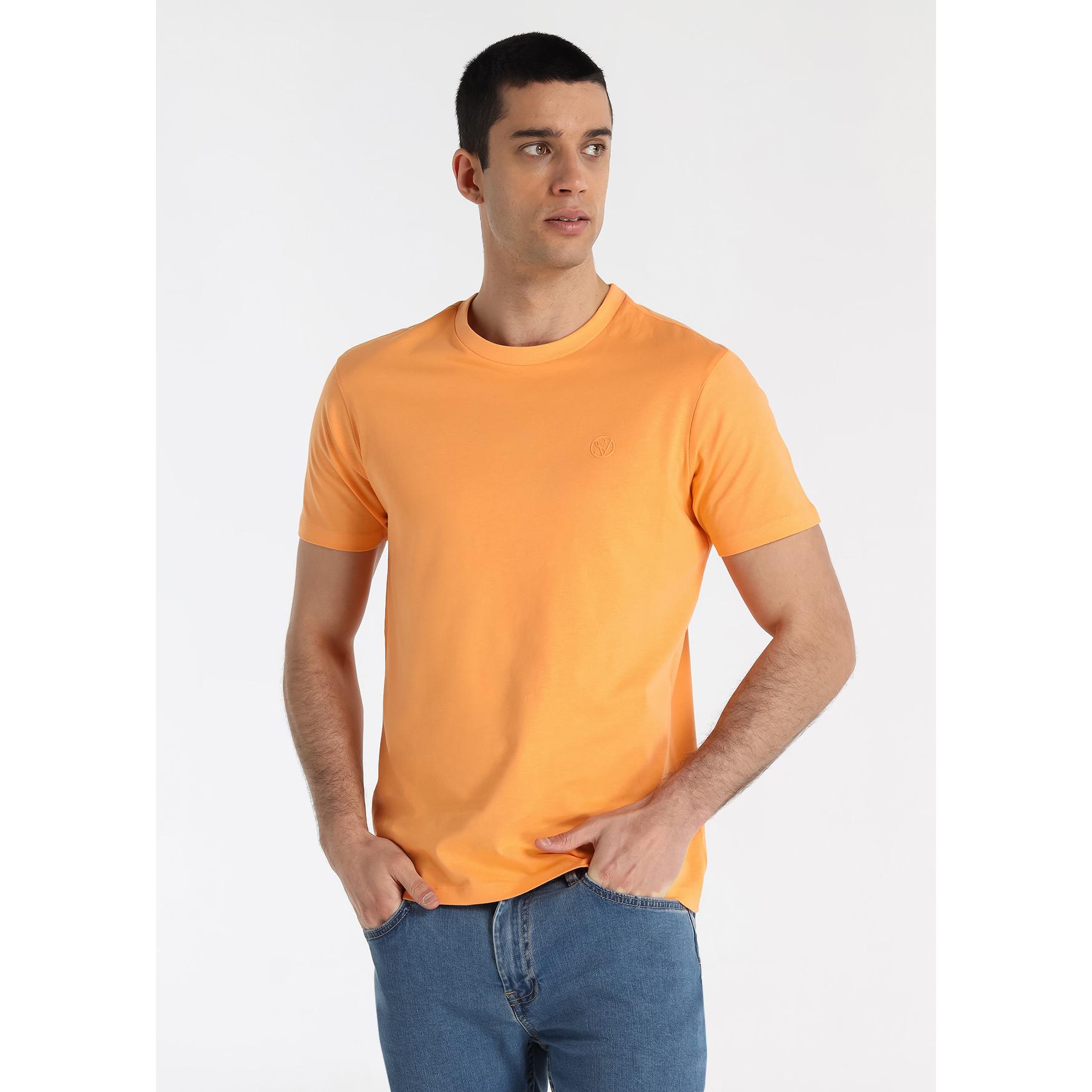SIX VALVES - Camiseta Manga Corta Naranja