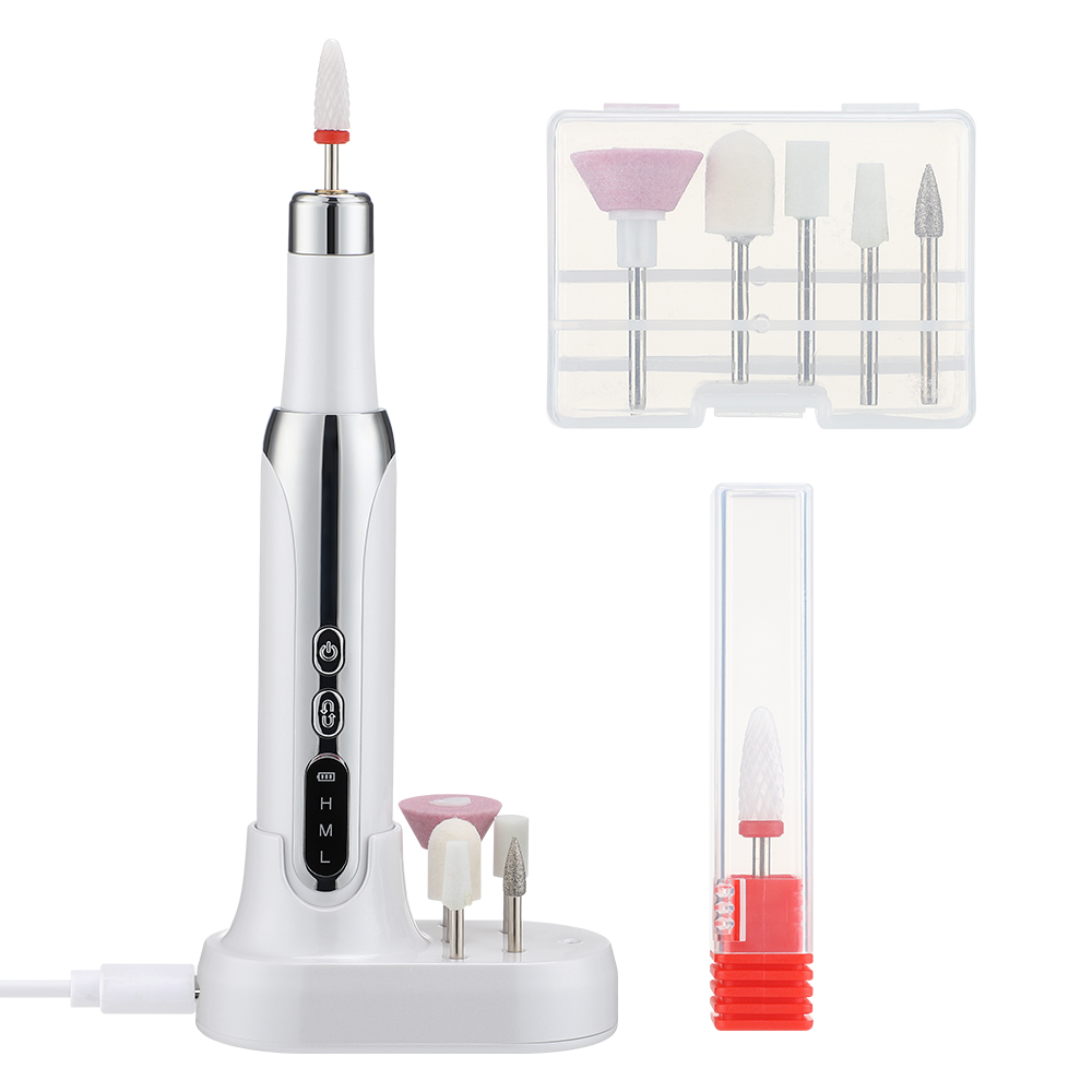 Pulidor de uñas eléctrico, pulidor profesional de uñas, eliminación de piel muerta, pluma de lijado de arte, máquina de manicura