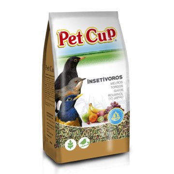 Pet Cup - Granulado p/ Aves Insectívoras - 750g