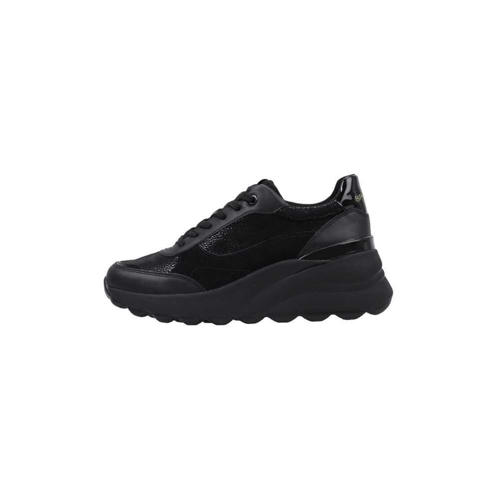Geox D SPHERICA EC13 A Deportivas Con Cuña Mujer Negro