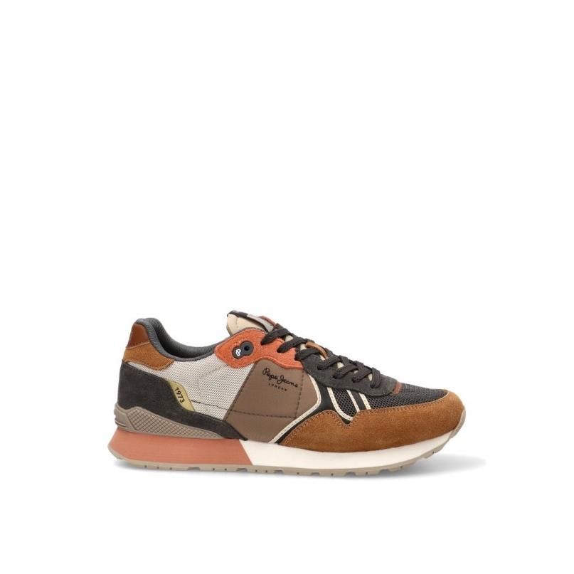 Zapatillas Casual Pepe Jeans - Hombre - Suela Plana - Modelo Pms400027 - Color Marron