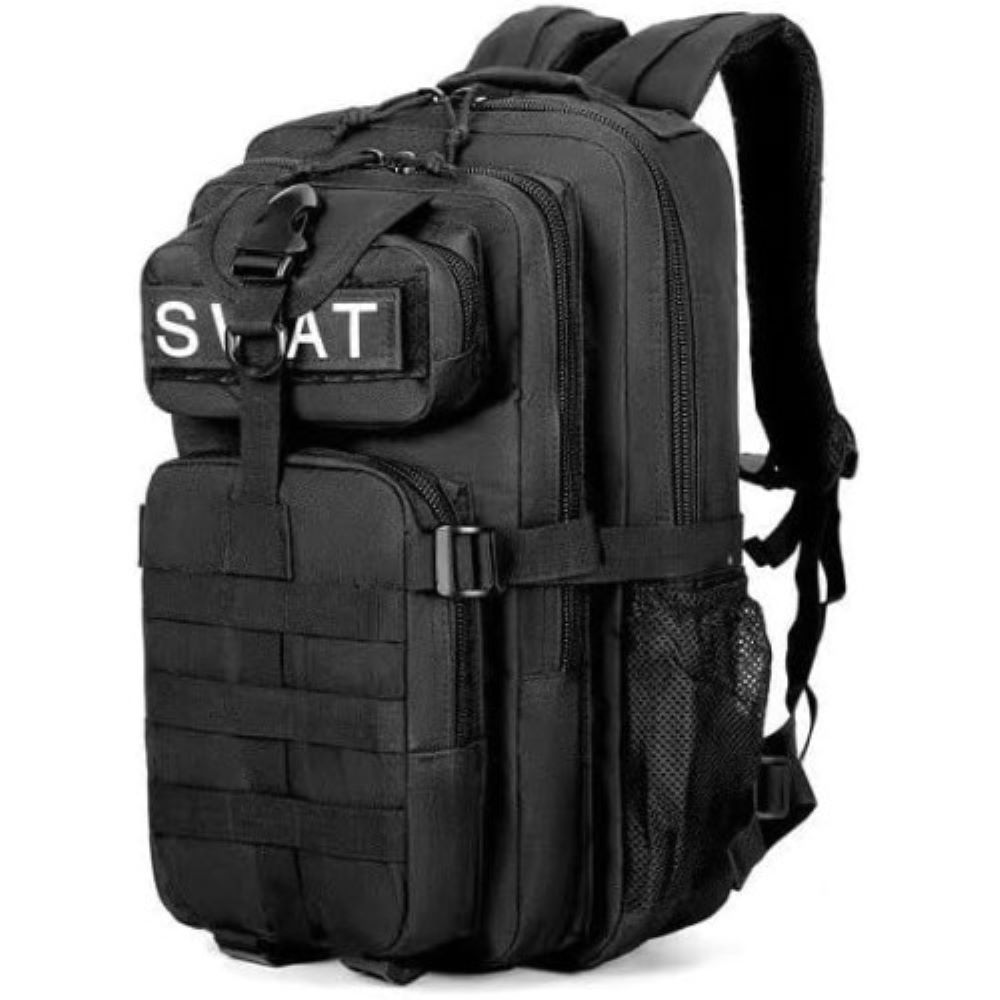 Mochila Tácticas, 30L Bolsa equipaje de mano, maleta de cabina, Plegable Impermeable Mochila para Senderismo (Negro) COSHANO