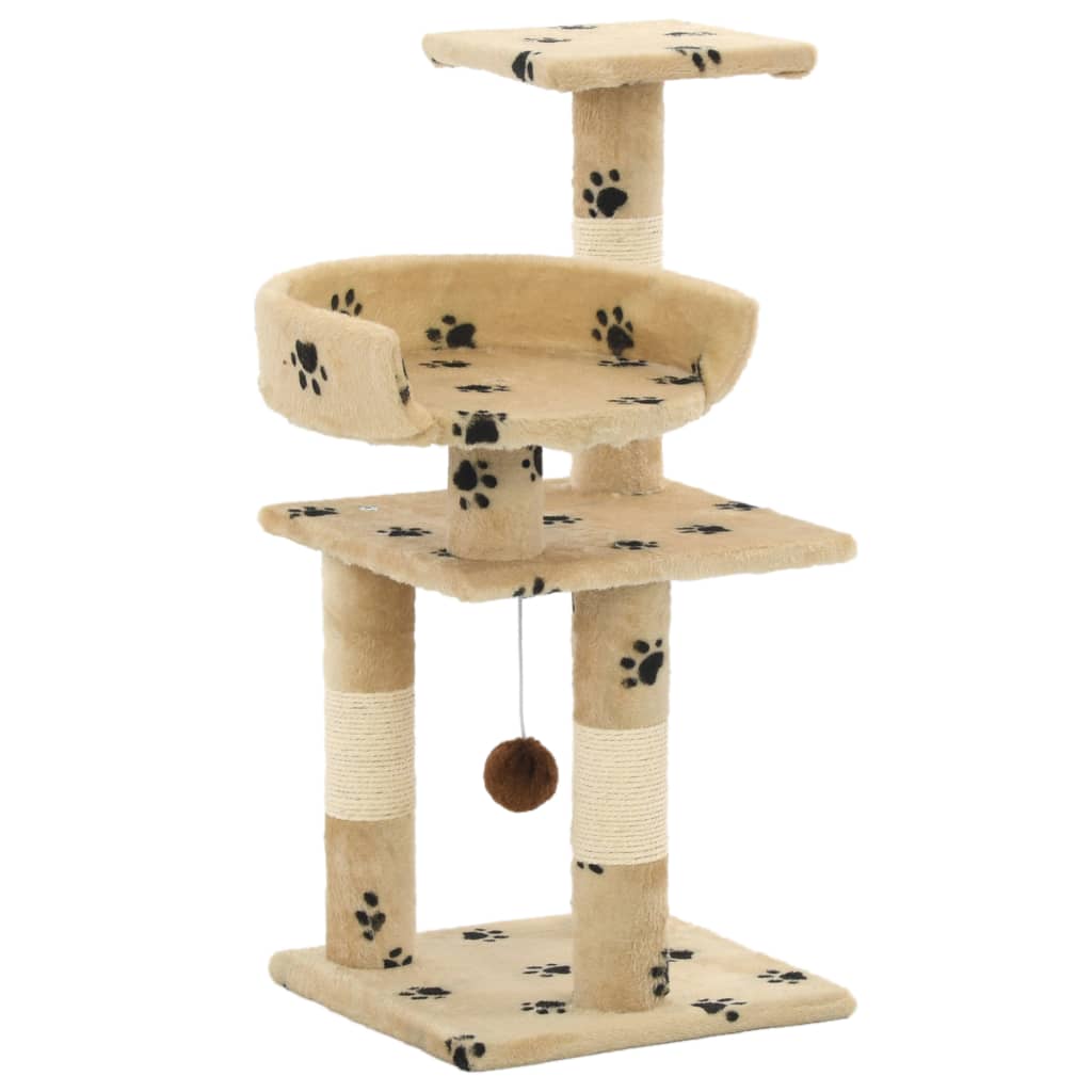 vidaXL Rascador para Gatos con Postes de Sisal 65cm Accesorios Mascotas Color Azul,  Amarillo,  Gris y mas