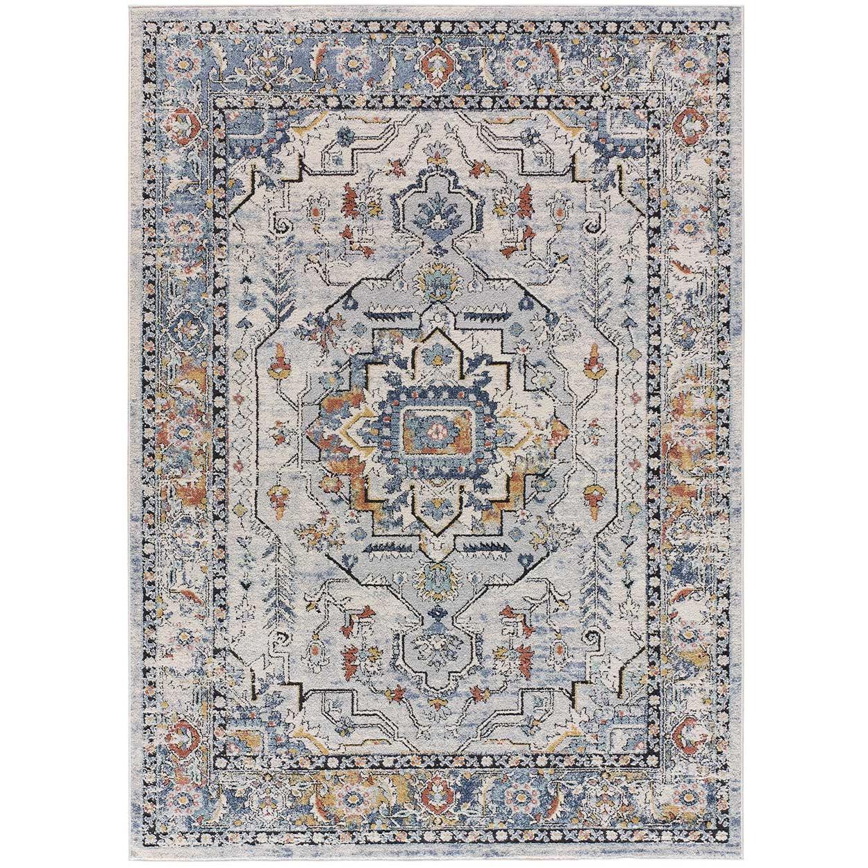 Alfombra interior de estilo vintage en  gris - MABEL 2764 | 120x170, 140x200, 160x230 cm