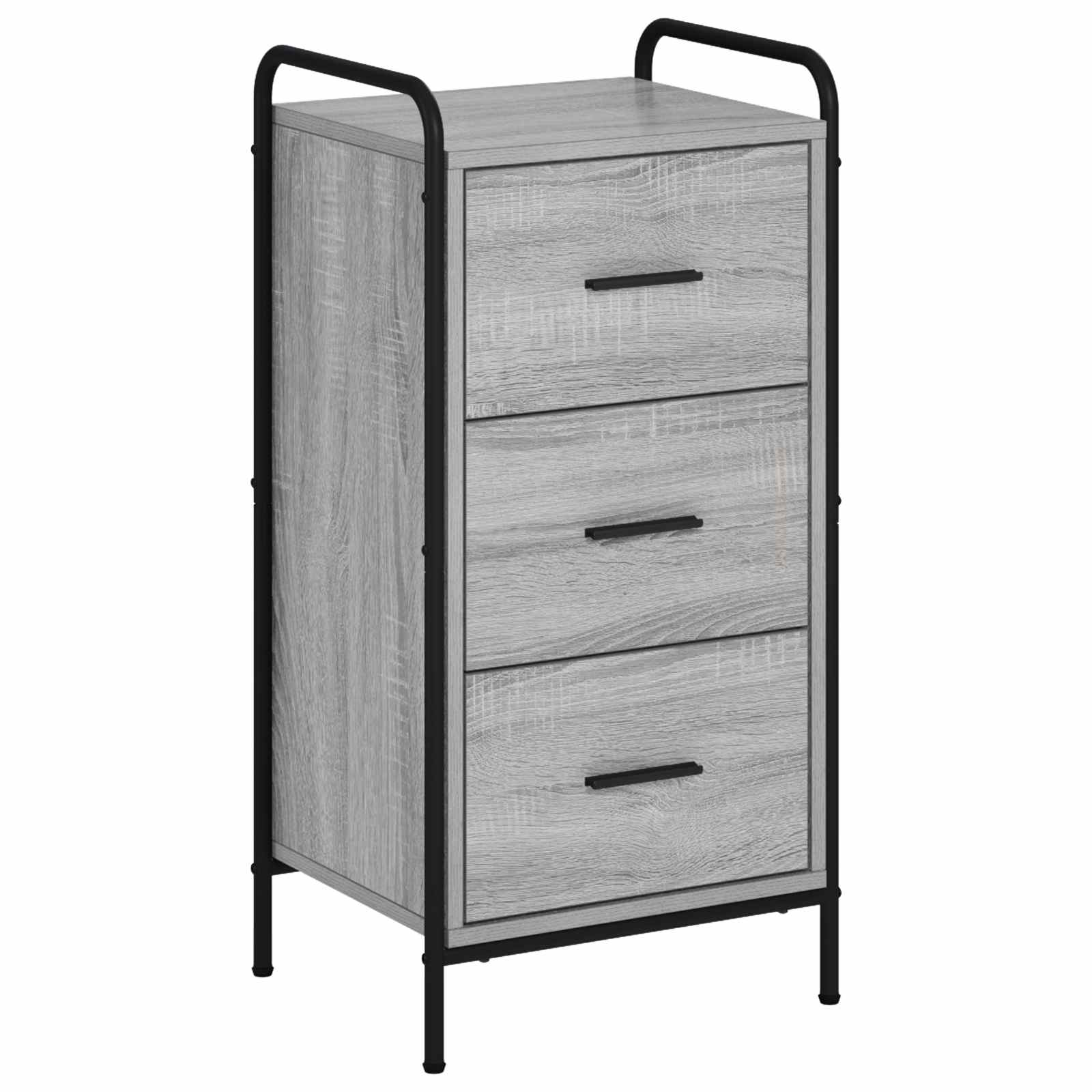 vidaXL Aparador 40 x 33 x 80,5 cm Madera de ingeniería Multicolor