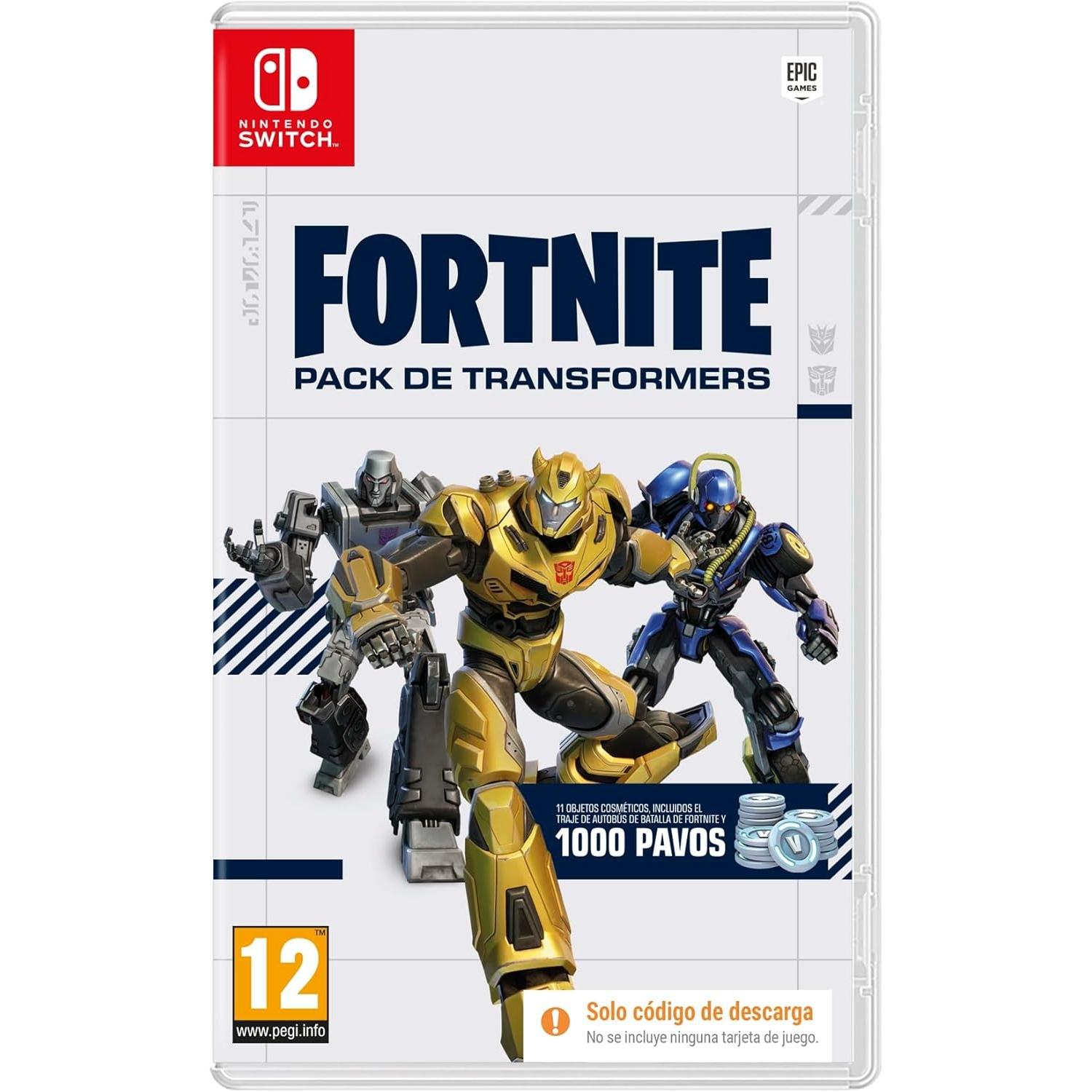 Fortnite - Pack De Transformers [ DIGITAL ] Juego para Consola Nintendo Switch [PAL ESPAÑA]