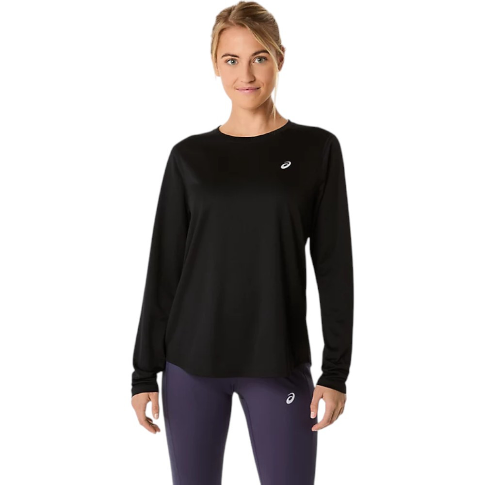 Camiseta Asics Core Ls Top Larga Negro 2012D181-001 Running Mujer