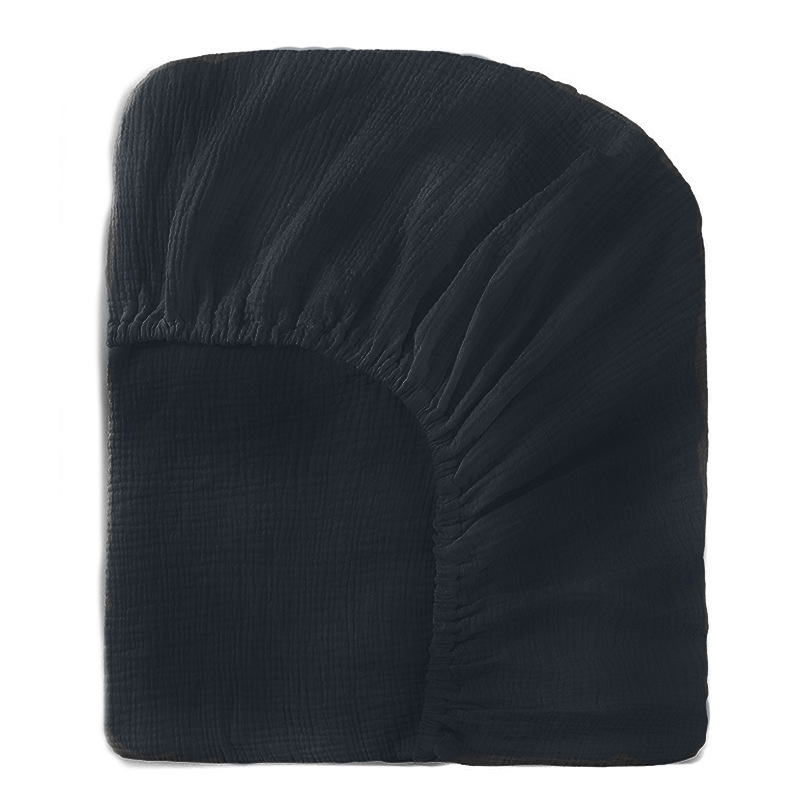 OmHO Sábana ajustable de gasa doble para bebé, funda de cama de crepé, funda de cambio multicolor y multitamaño