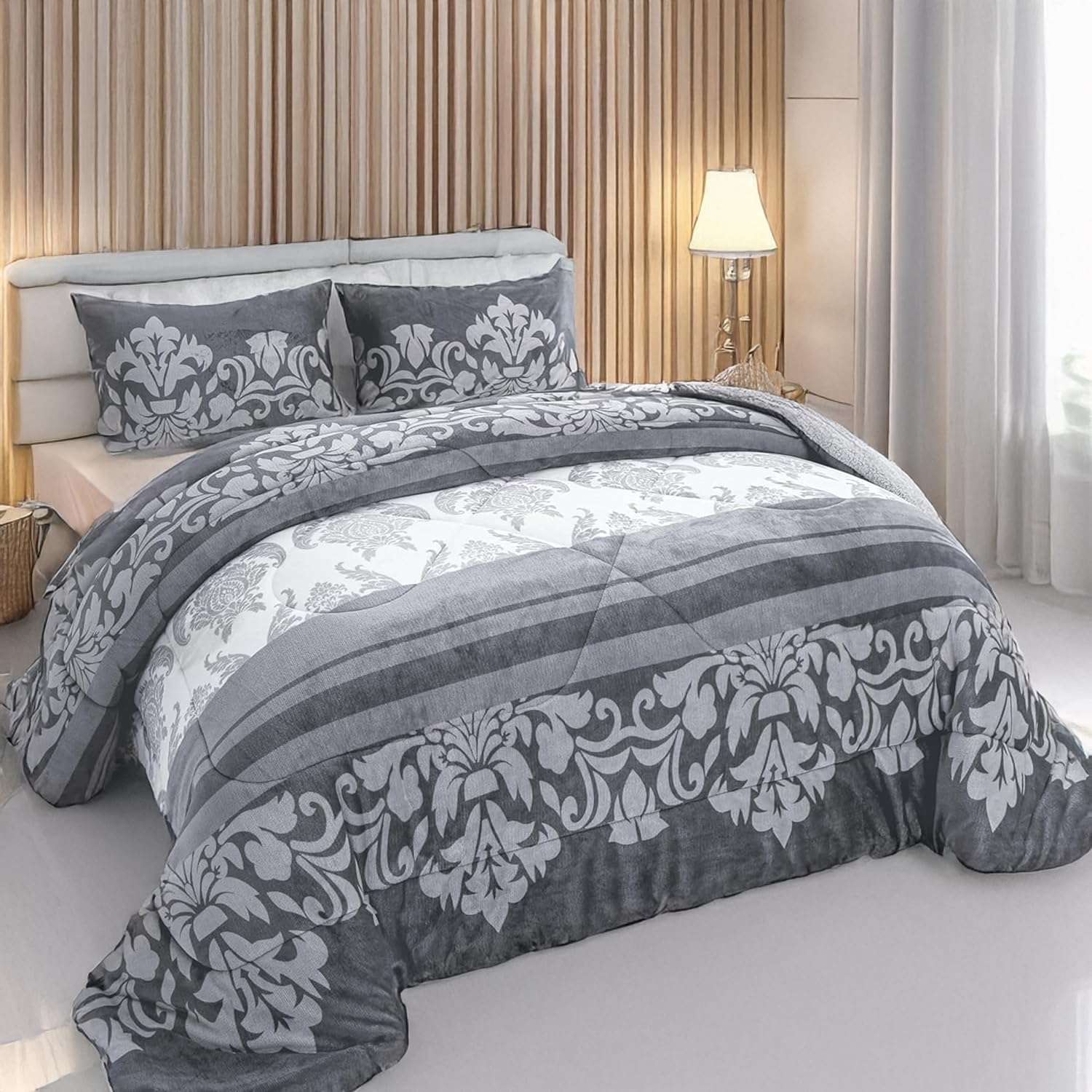 C.A | Edredón de Invierno Borrego | Extra Suave y Cálido | Incluye Funda de Almohada | Grueso y Confortable