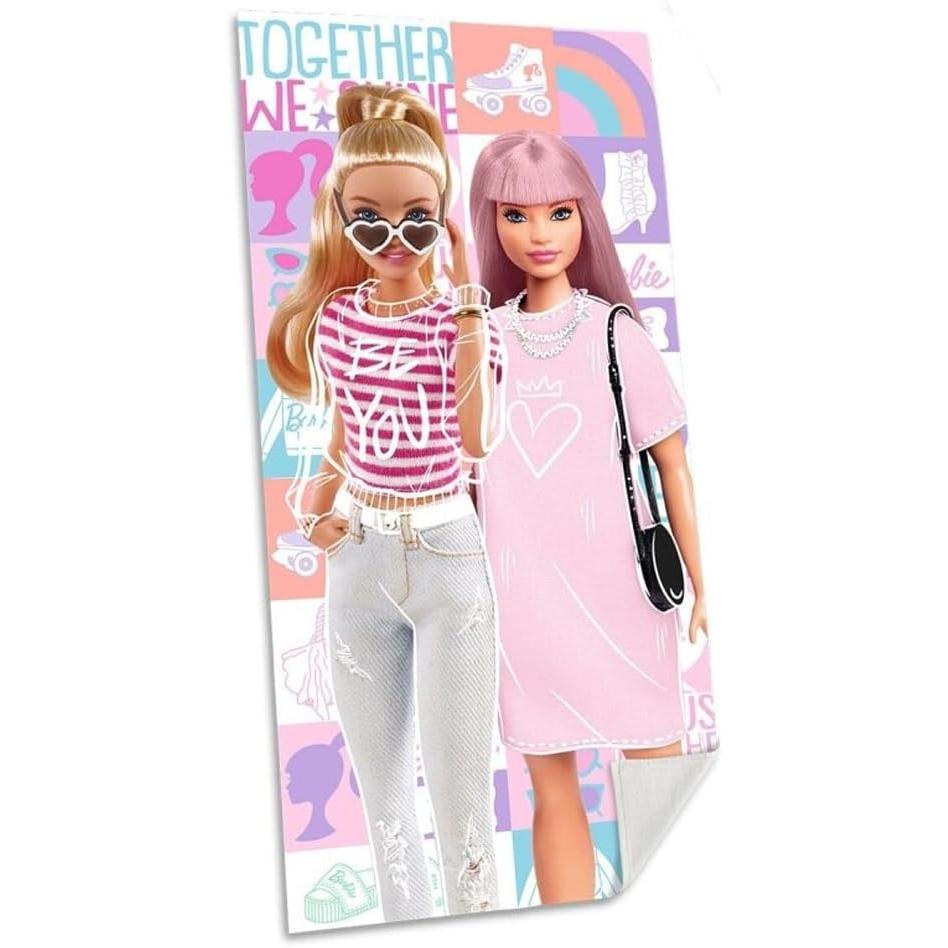 Kids Euroswan Toalla Barbie Algodon 70x140cm Suave y Absorbente