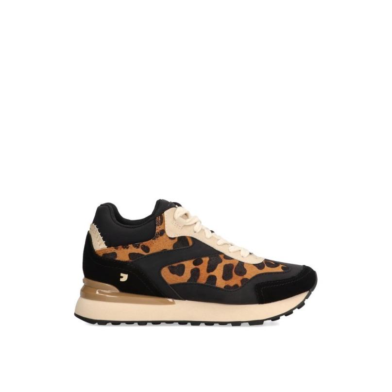 Zapatillas Casual Gioseppo - Mujer - Cuña Media - Modelo Pavilion - Color Leopardo