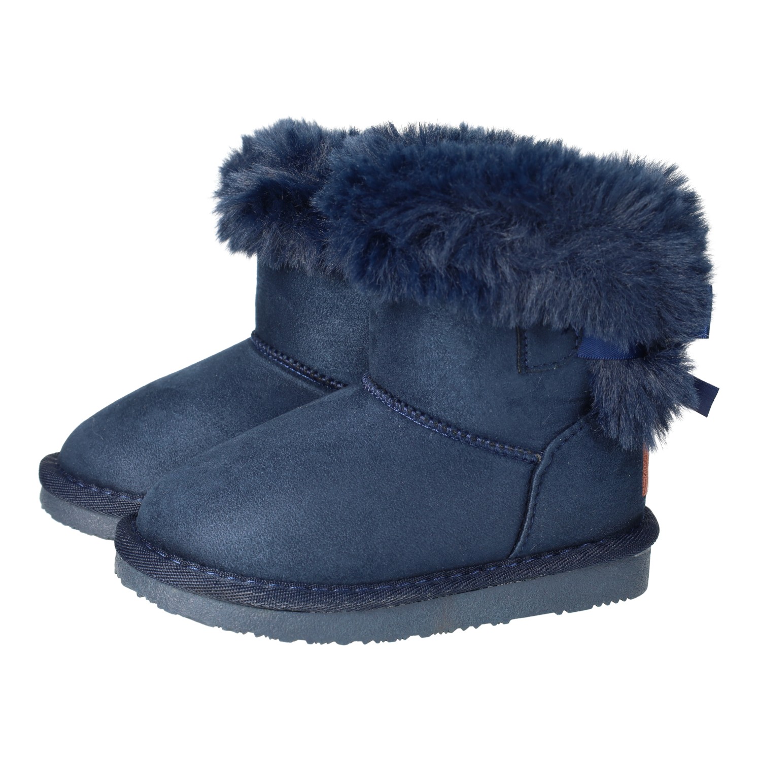 Botas-botines marca OSITO para niña en color marino. Botitas australianas water repellent para niñas, marino, forro interno de pelo sintético para dar calor y piso antideslizante