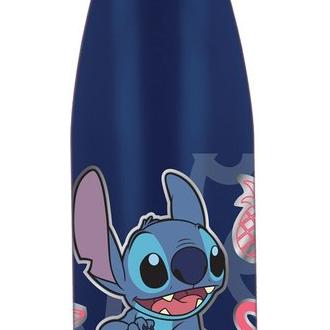 STOR BOTELLA ALUMINIO INFANTIL 600 ML STITCH PALMS PALMS 6x6x23 Cms.