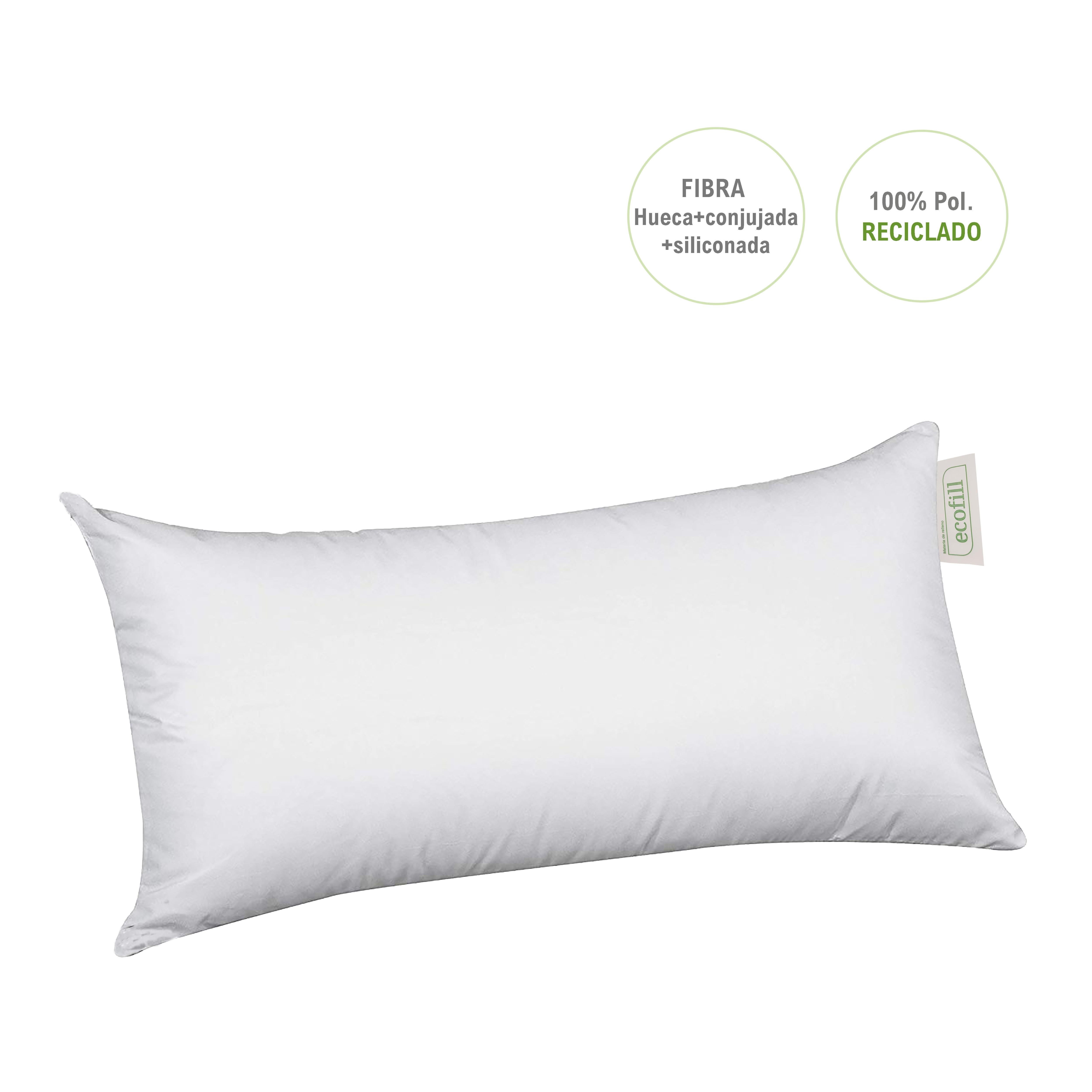 NORDIC HOME Almohada ECOFILL 100% Fibra Reciclada | Suave, Transpirable y Ecológica