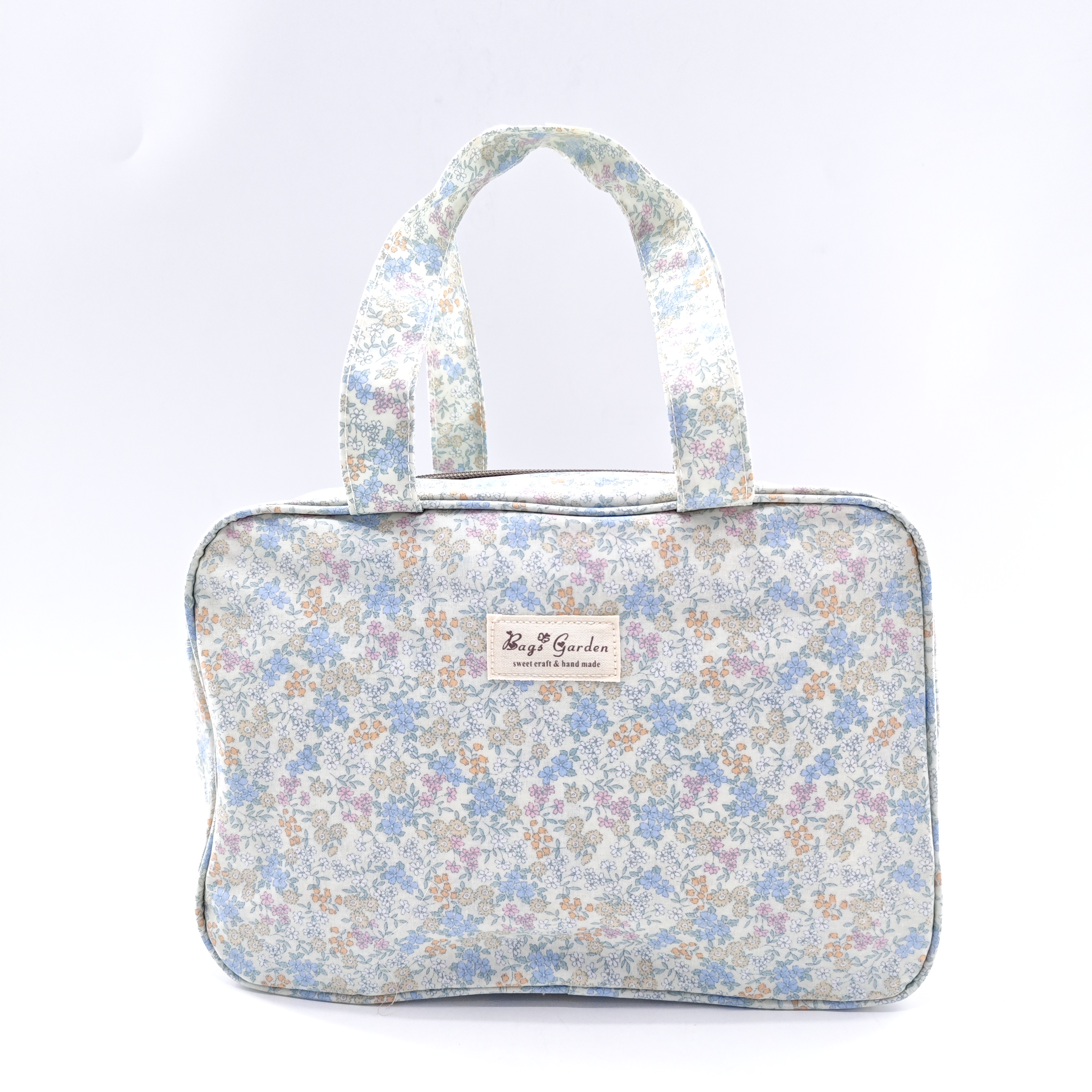 Bags Garden – Bolso de Mano Impermeable con Diseño Floral | Neceser Rectangular Multifuncional para Maternidad, Viaje y Uso Diario