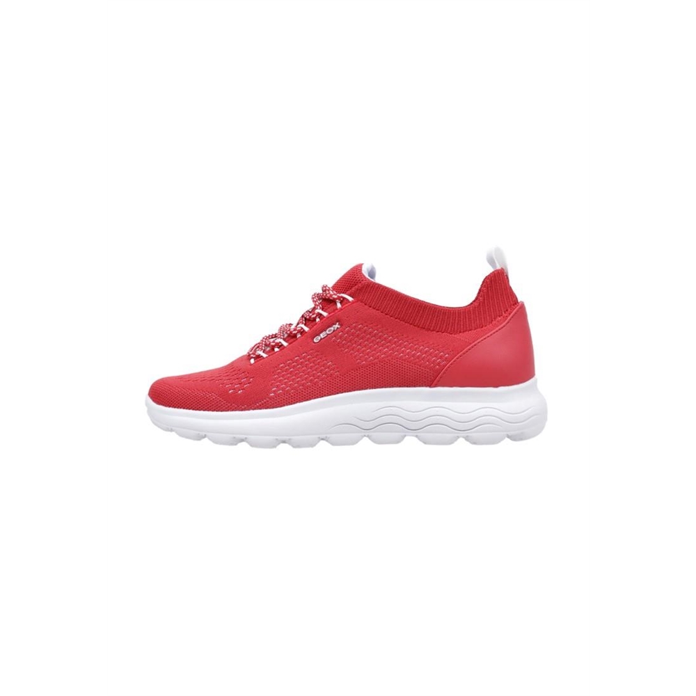 Geox D SPHERICA A Deportivas Planas Mujer Rojo