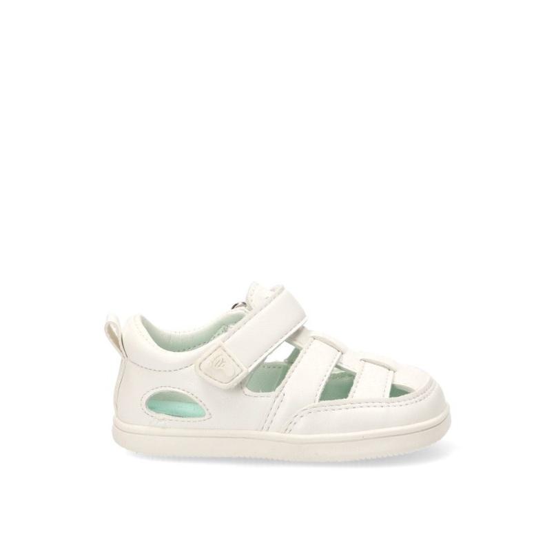 Sandalia Respetuoso/barefoot Etika - Niña - Suela Plana - Modelo 17223 - Color Blanco