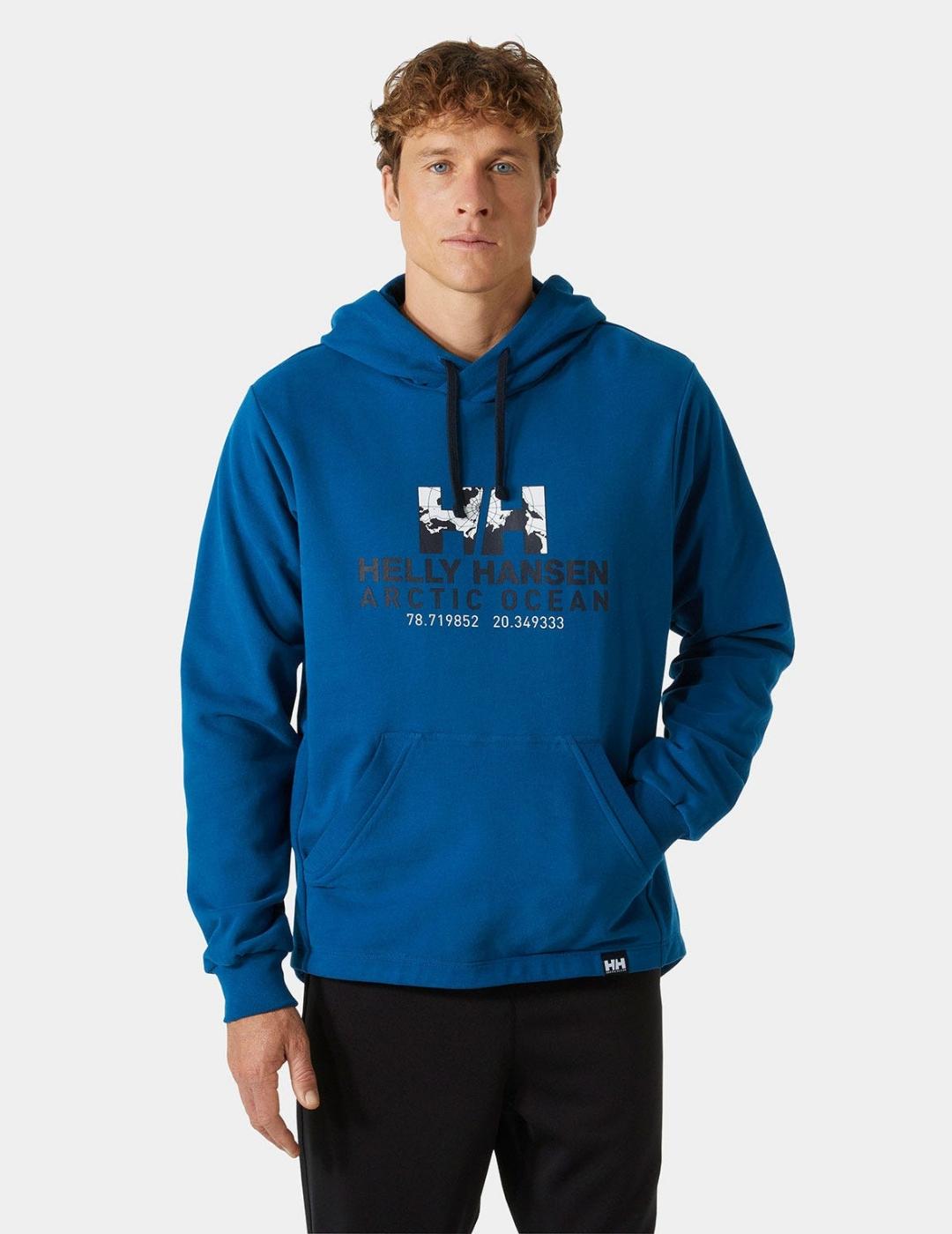 Sudadera HH Arctic Ocean Hoodie Azulón