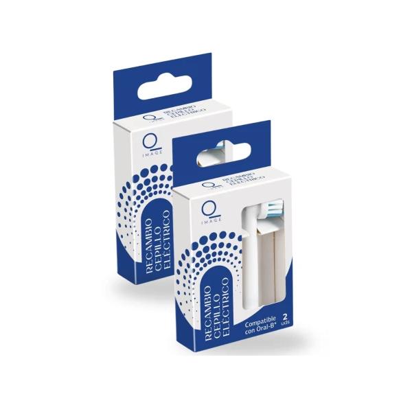Dia Imaqe Recambios para Cepillo de Dientes Eléctrico Blister 2 Unidades Pack 2 Total 4 Cabezales