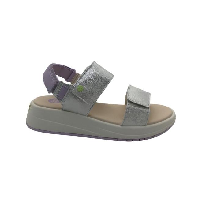 Sandalia Deportiva Niña Gioseppo Sabattus 78690 Plata, Máxima Comodidad y Estilo Moderno: Ajuste Preciso con Cierres Adherentes, Diseño Metalizado Ideal para Verano, Suela Ligera y Ergonómica para Jug