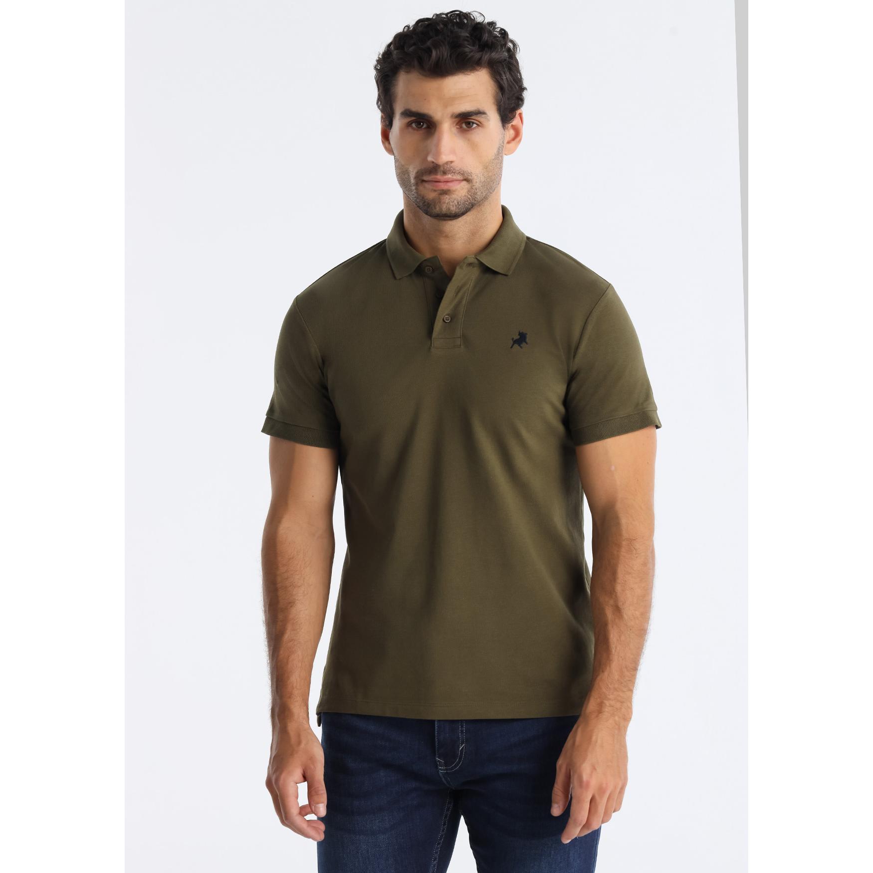 LOIS JEANS - Polo basico manga corta logo toro en el pecho