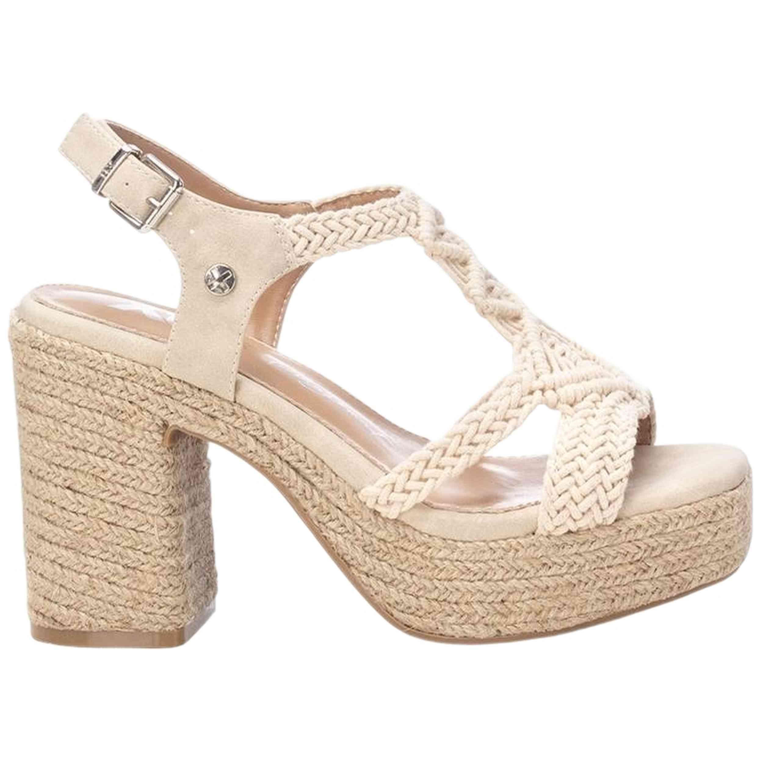 Sandalias De Tacon Xti modelo 142839 para Mujer en color Beige
