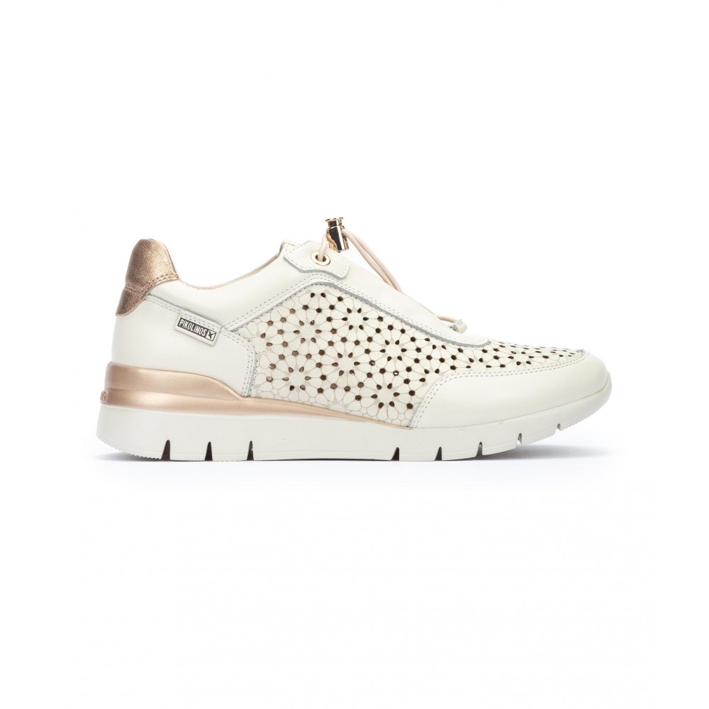 PIKOLINOS W4R-6584C909 Sneakers mujer 34437 25V CASUAL SPORT CALADO NATA