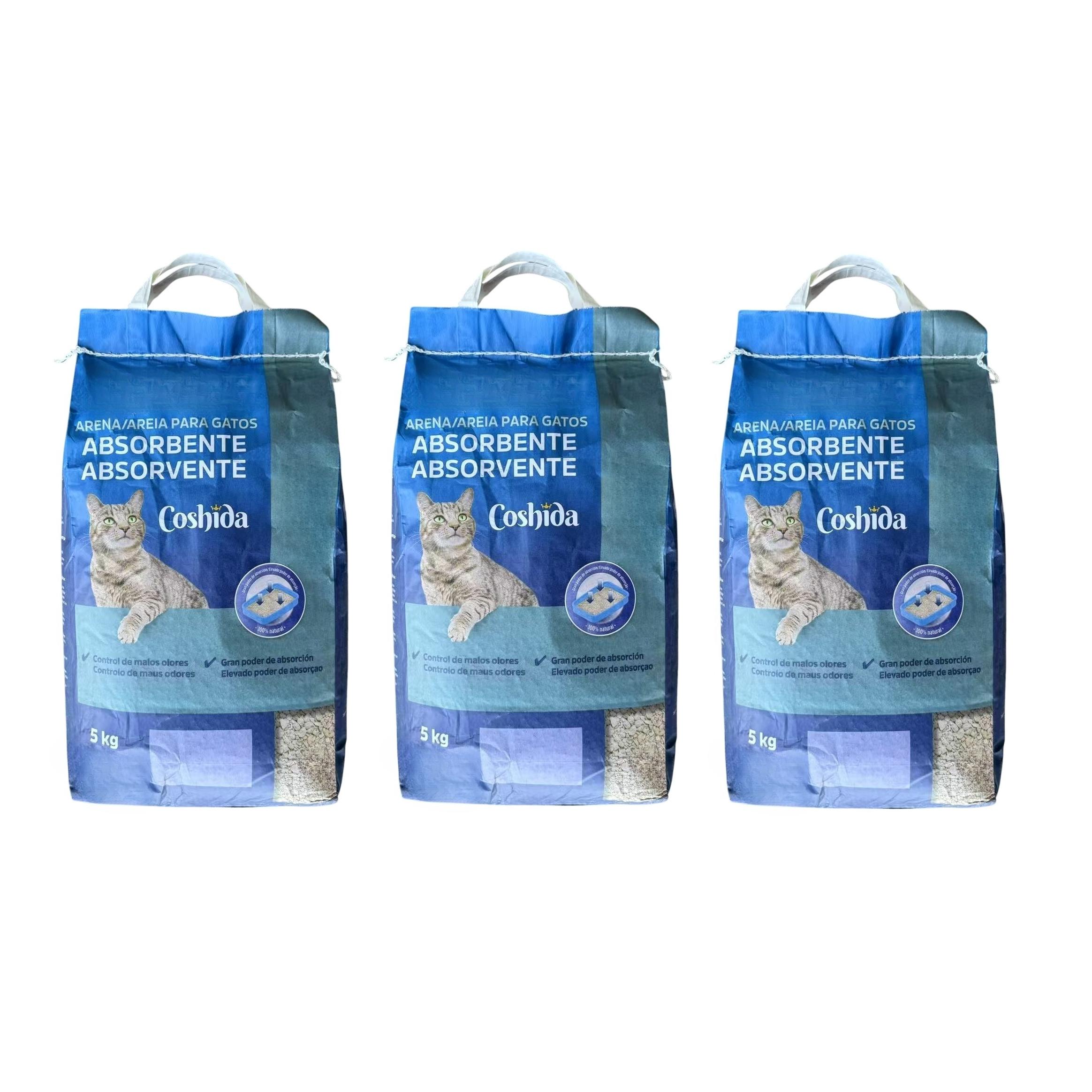 Arena para gatos para arenero absorbente controla propagacion bacterias 5 kg 8 l