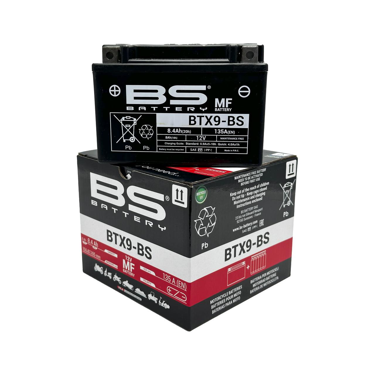 Batería Btx9-Bs Sin Mantenimiento De 12V Y 8Ah 14447