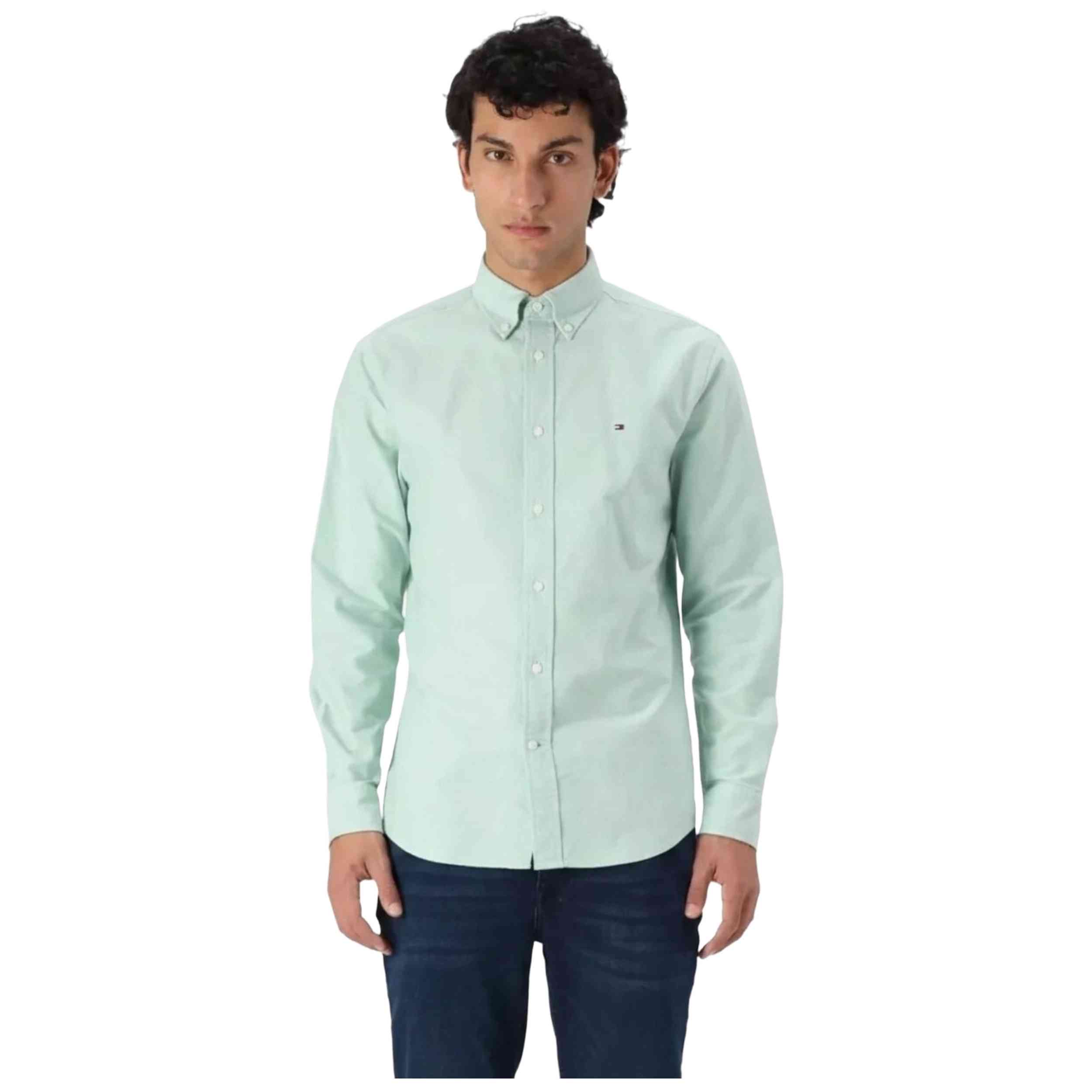 Polo De Manga Larga Tommy Hilfiger modelo TJM REG OXFORD SHIRT EXT para Hombre en color Verde