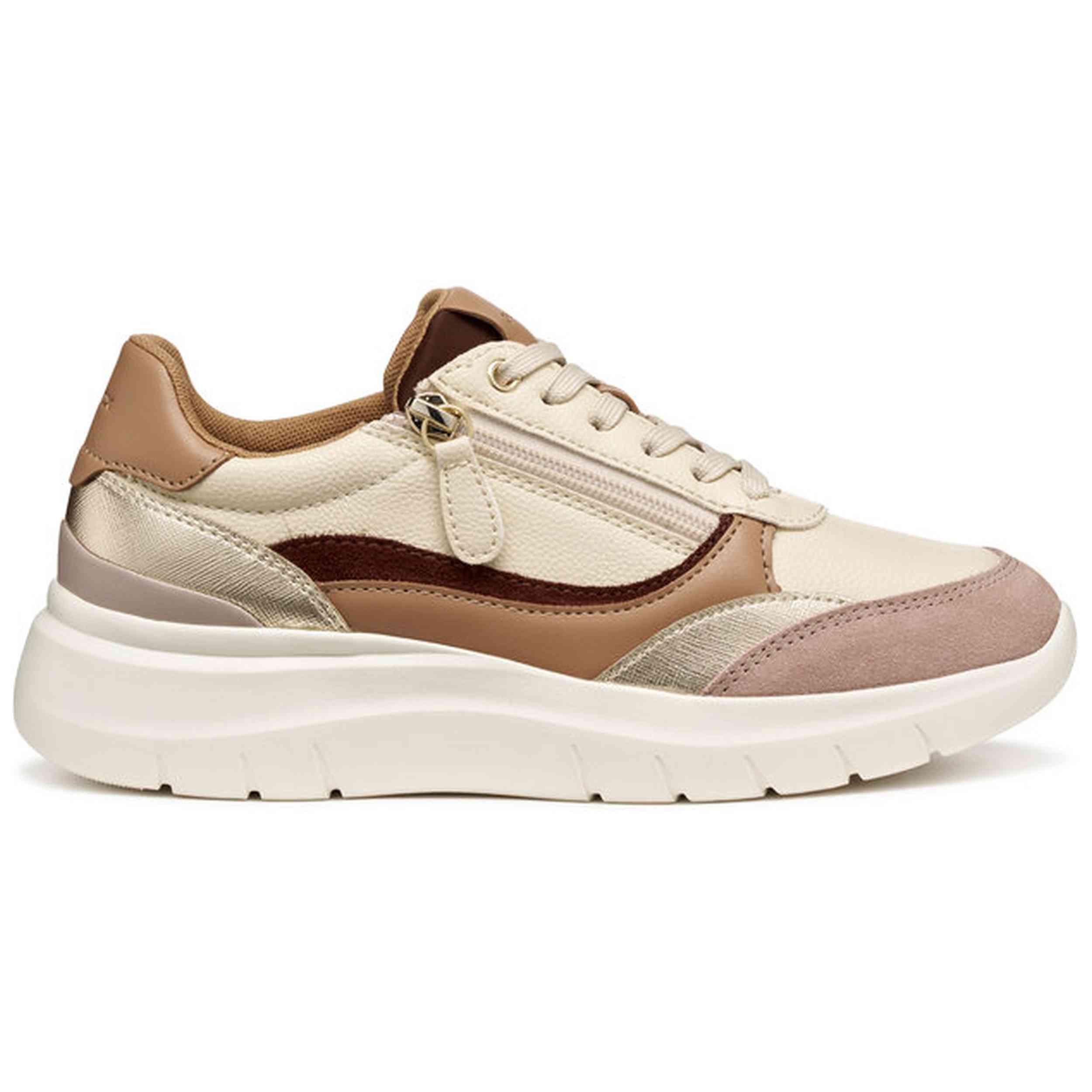 Zapatillas Geox modelo D56YNE-0BC6P-C1056 para Mujer en color Beige