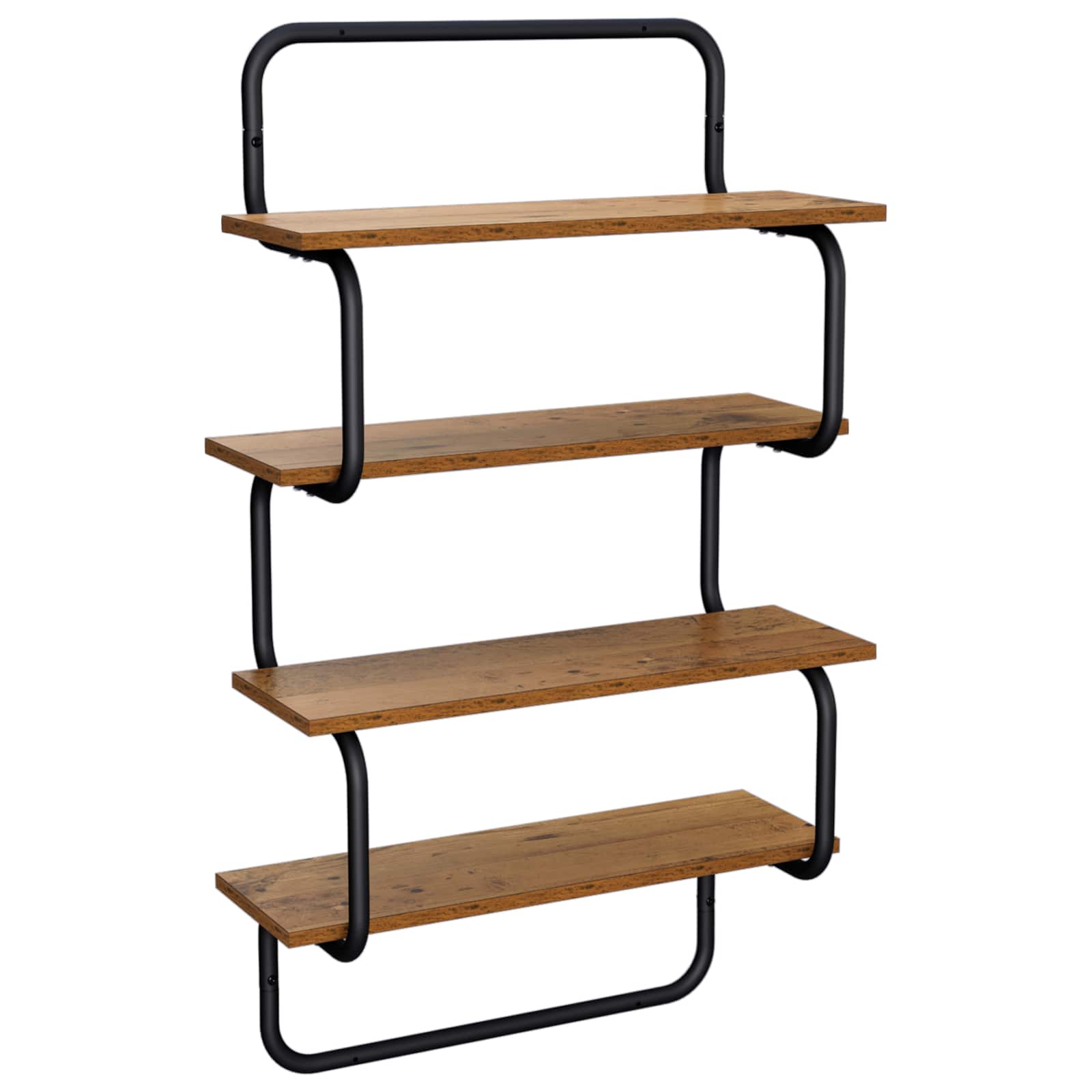 vidaXL Estante de pared de 4 niveles  60 x 24,5 x 104 cm Multicolor