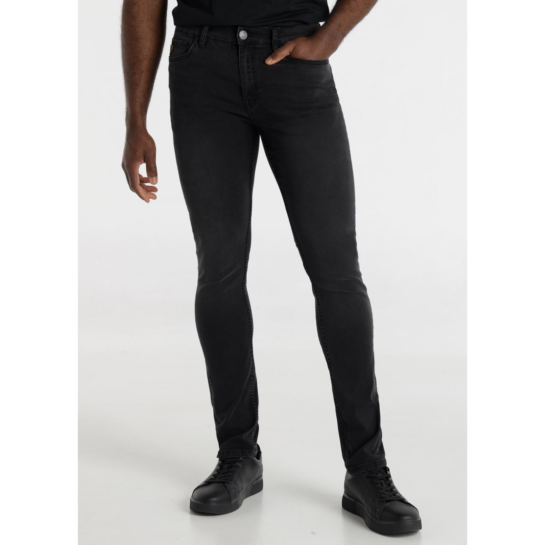 LOIS JEANS - Jeans tejido washed black stretch - Slim fit - Tiro medio - Tallaje en Pulgadas- Tallaje en Pulgadas