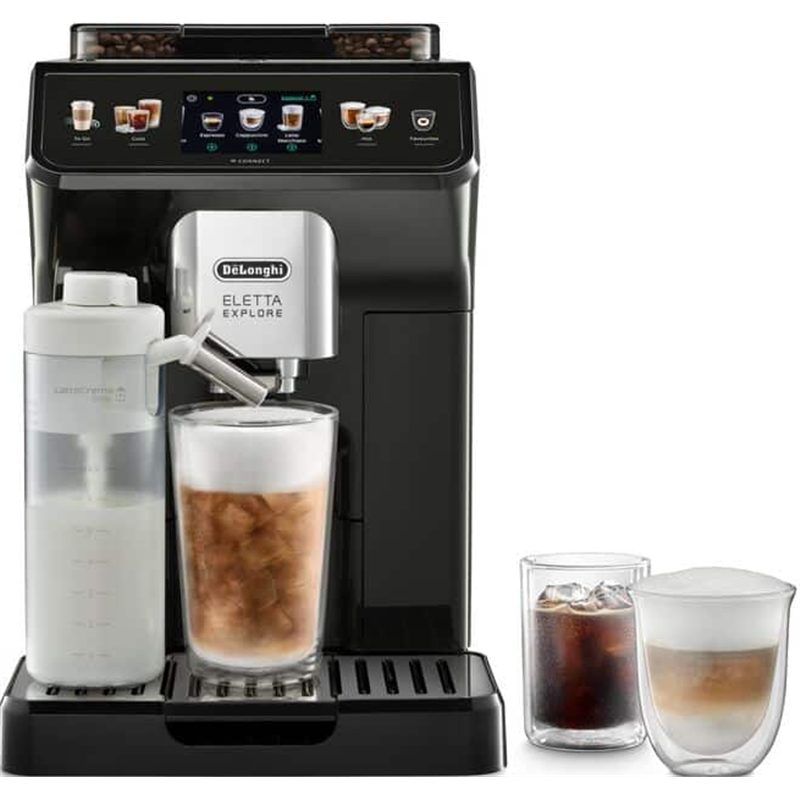 De’Longhi – Cafetera superautomática De´Longhi Eletta Explore ECAM450.65.G con programas de bebidas de café frías y calientes.