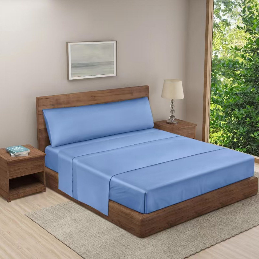 HOMESOL® juego de sábana verano - 85G/poliester 100%/impresion nano no pierde color /extrasuave