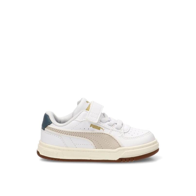 Zapatillas Casual Puma Pristis - Niño - Suela Plana - Modelo 406898 - Color Blanco