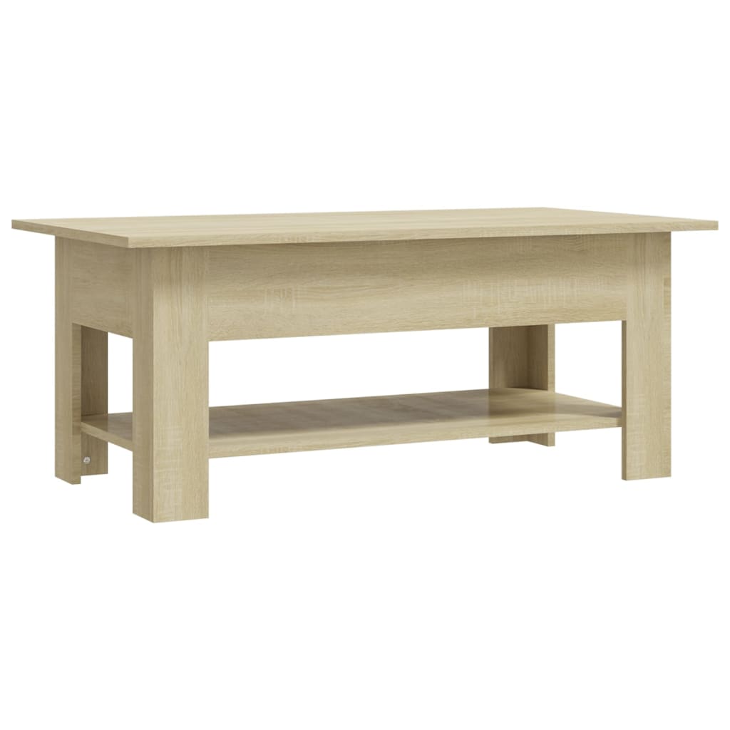 Mesa de Centro Vidaxl de Madera de Ingeniería 102x55x42 Cm