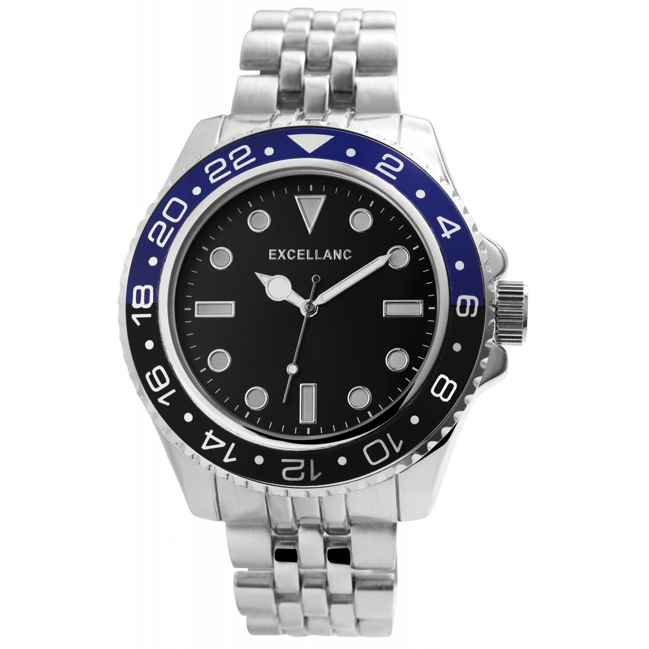 Reloj Excellanc® Hombre com Bracelete em Aço Inoxidável 0057