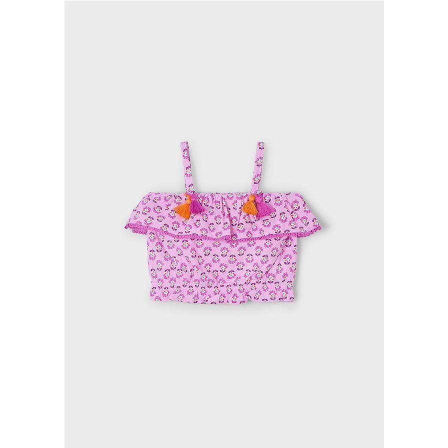 Mayoral - Blusón estampado para niña de tejido suave y cómodo, ideal para uso diario en primavera y verano