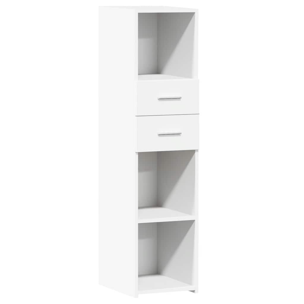 vidaXL Aparador alto madera de ingeniería 30x42,5x124 cm en color Blanco/Gris sonoma/Gris hormigón y más